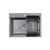 Мойка кухонная Kroner Schwarze-5843HM (CV022794), изображение 6 Мойка кухонная Kroner Schwarze-5843HM (CV022794), изображение 6