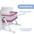 Ліжечко Chicco Next2Me Pop Up Рожеве (79299.20), зображення 4 Ліжечко Chicco Next2Me Pop Up Рожеве (79299.20), зображення 4
