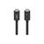 Дата кабель THUNDERBOLT 4, 40Gbps, 100W, 2m Black Belkin (INZ002BT2MBK), изображение 2 Дата кабель THUNDERBOLT 4, 40Gbps, 100W, 2m Black Belkin (INZ002BT2MBK), изображение 2