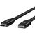 Дата кабель USB4 USB-C to USB-C 0.8m 40Gbps 100W Black Belkin (INZ001BT0.8MBK), изображение 5 Дата кабель USB4 USB-C to USB-C 0.8m 40Gbps 100W Black Belkin (INZ001BT0.8MBK), изображение 5