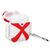 Чехол для наушников X-HuWei i-Smile для Apple AirPods IPH1443 Red+White (702334), изображение 2 Чехол для наушников X-HuWei i-Smile для Apple AirPods IPH1443 Red+White (702334), изображение 2