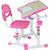 Парта со стулом FunDesk Piccolino II Pink (212116), изображение 2 Парта со стулом FunDesk Piccolino II Pink (212116), изображение 2