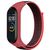 Ремешок для фитнес браслета BeCover Nylon Style для Xiaomi Mi Smart Band 7 Black-Red (707656)