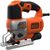 Электролобзик Black&Decker 50 Вт, 1000 - 3100 ход/мин, 2.2 кг, кейс (BES610K), изображение 2 Электролобзик Black&Decker 50 Вт, 1000 - 3100 ход/мин, 2.2 кг, кейс (BES610K), изображение 2
