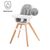 Стульчик для кормления Kinderkraft Tixi Gray (5902533911974), изображение 8 Стульчик для кормления Kinderkraft Tixi Gray (5902533911974), изображение 8