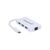 Концентратор Intracom Manhattan Type-C Hub 3-port USB3.0 + RJ45 Gigabit Ethernet White (507608), изображение 2 Концентратор Intracom Manhattan Type-C Hub 3-port USB3.0 + RJ45 Gigabit Ethernet White (507608), изображение 2