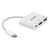 Концентратор Intracom USB3.1 Type-C to HDMI/USB 3.0/PD 60W 4-in-1 White Manhattan (152945), изображение 2 Концентратор Intracom USB3.1 Type-C to HDMI/USB 3.0/PD 60W 4-in-1 White Manhattan (152945), изображение 2