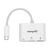 Концентратор Intracom USB3.1 Type-C to HDMI/USB 3.0/PD 60W 4-in-1 White Manhattan (152945), изображение 4 Концентратор Intracom USB3.1 Type-C to HDMI/USB 3.0/PD 60W 4-in-1 White Manhattan (152945), изображение 4