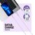 Дата кабель USB 2.0 AM to Lightning 1.2m AL-CBCOLOR-L1PP Purple ACCLAB (1283126518218), зображення 4 Дата кабель USB 2.0 AM to Lightning 1.2m AL-CBCOLOR-L1PP Purple ACCLAB (1283126518218), зображення 4