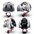 Шлем Velotrade Crazy Safety "Зебра" (HEAD-069), изображение 2 Шлем Velotrade Crazy Safety "Зебра" (HEAD-069), изображение 2