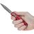 Ніж Microtech Dirac Double Edge Stonewash Distressed Red (225-10DRD), зображення 6 Ніж Microtech Dirac Double Edge Stonewash Distressed Red (225-10DRD), зображення 6