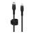 Дата кабель USB-С to Lightning 1.0m BRAIDED SILICONE black Belkin (CAA011BT1MBK), изображение 2 Дата кабель USB-С to Lightning 1.0m BRAIDED SILICONE black Belkin (CAA011BT1MBK), изображение 2