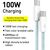 Дата кабель USB-C to USB-C 1.0m 5A Blue Baseus (CALD000203), изображение 2 Дата кабель USB-C to USB-C 1.0m 5A Blue Baseus (CALD000203), изображение 2