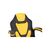 Кресло игровое GT Racer X-1414 Black/Yellow, изображение 5 Кресло игровое GT Racer X-1414 Black/Yellow, изображение 5