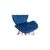Кухонный стул GT Racer X-D27 Velvet Blue, изображение 8 Кухонный стул GT Racer X-D27 Velvet Blue, изображение 8