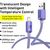 Дата кабель USB 2.0 AM to Lightning 1.2m 2.4A Purple Baseus (948087), изображение 3 Дата кабель USB 2.0 AM to Lightning 1.2m 2.4A Purple Baseus (948087), изображение 3