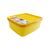 Пищевой контейнер Irak Plastik Alaska квадратний 0,65 л жовтий (5941)