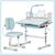 Парта со стулом ErgoKids Blue ( +полка+лампа) (BD-24 BL), изображение 3 Парта со стулом ErgoKids Blue ( +полка+лампа) (BD-24 BL), изображение 3