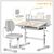 Парта со стулом ErgoKids Grey (+полка+лампа) (BD-24 G), изображение 2 Парта со стулом ErgoKids Grey (+полка+лампа) (BD-24 G), изображение 2