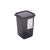 Емкость для сыпучих продуктов Violet House Transparent Black 1.1 л (0298 Transparent Black) Емкость для сыпучих продуктов Violet House Transparent Black 1.1 л (0298 Transparent Black)