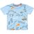 Футболка детская First kids с динозаврами (3032-98B-blue)