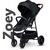 Коляска Lionelo Zoey Black Onyx (LO-ZOEY BLACK ONYX), изображение 2 Коляска Lionelo Zoey Black Onyx (LO-ZOEY BLACK ONYX), изображение 2