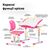 Парта со стулом Evo-kids Pink (Evo-06 Ergo PN), изображение 3 Парта со стулом Evo-kids Pink (Evo-06 Ergo PN), изображение 3
