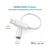 Переходник Lightning to 3.5mm 0.1m 4pin MFI Choetech (AUX005), изображение 2 Переходник Lightning to 3.5mm 0.1m 4pin MFI Choetech (AUX005), изображение 2