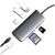 Концентратор ProLogix USB3.1 Type C to HDMI+2*USB3.0+PD+Lan+TF+SD (PR-WUC-105B), изображение 3 Концентратор ProLogix USB3.1 Type C to HDMI+2*USB3.0+PD+Lan+TF+SD (PR-WUC-105B), изображение 3