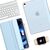 Чехол для планшета BeCover Tri Fold Hard Apple iPad Air 5 (2022) 10.9" Light Blue (709663), изображение 5 Чехол для планшета BeCover Tri Fold Hard Apple iPad Air 5 (2022) 10.9" Light Blue (709663), изображение 5