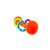 Погремушка Fat Brain Toys прорезыватель на присосках pipSquigz Loops оранжевый (F165ML), изображение 2 Погремушка Fat Brain Toys прорезыватель на присосках pipSquigz Loops оранжевый (F165ML), изображение 2
