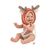 Кукла Llorens Mini Baby Boy Reindeer, 31 см (63202), изображение 3 Кукла Llorens Mini Baby Boy Reindeer, 31 см (63202), изображение 3