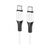 Дата кабель USB-C to USB-C 1.0m BX79 3A White BOROFONE (BX79CCW) Дата кабель USB-C to USB-C 1.0m BX79 3A White BOROFONE (BX79CCW)