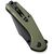 Нож Sencut Actium Blackwash Olive G10 (SA02E), изображение 6 Нож Sencut Actium Blackwash Olive G10 (SA02E), изображение 6