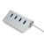 Концентратор Vinga Type-C to 4*USB3.0 1.0m cable aluminium (VCPHCU304), изображение 2 Концентратор Vinga Type-C to 4*USB3.0 1.0m cable aluminium (VCPHCU304), изображение 2