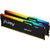 Модуль памяти для компьютера DDR5 16GB (2x8GB) 6000 MHz FURY Beast RGB Kingston Fury (ex.HyperX) (KF560C36BBEAK2-16), изображение 2 Модуль памяти для компьютера DDR5 16GB (2x8GB) 6000 MHz FURY Beast RGB Kingston Fury (ex.HyperX) (KF560C36BBEAK2-16), изображение 2