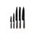 Набор ножей Ardesto Black Mars 5 шт Black (AR2105BR) Набор ножей Ardesto Black Mars 5 шт Black (AR2105BR)