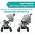 Коляска Chicco Ohlala 3 Stroller серая (79733.72), изображение 3 Коляска Chicco Ohlala 3 Stroller серая (79733.72), изображение 3