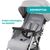 Коляска Chicco Ohlala 3 Stroller серая (79733.72), изображение 6 Коляска Chicco Ohlala 3 Stroller серая (79733.72), изображение 6