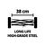 Газонокосилка Einhell GE-HM 18/38 Li-Solo, 18В, PXC, 38 см, 45 л, 14-38 мм, 10.5 кг (без АКБ и ЗУ) (3414200), изображение 11 Газонокосилка Einhell GE-HM 18/38 Li-Solo, 18В, PXC, 38 см, 45 л, 14-38 мм, 10.5 кг (без АКБ и ЗУ) (3414200), изображение 11