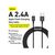 Дата кабель USB 2.0 AM to Lightning 1.0m 2.4A Superior Series Black Baseus (CALYS-A01), изображение 6 Дата кабель USB 2.0 AM to Lightning 1.0m 2.4A Superior Series Black Baseus (CALYS-A01), изображение 6