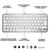 Клавиатура Logitech MX Keys Mini Wireless Illuminated UA Pale Grey (920-010499), изображение 6 Клавиатура Logitech MX Keys Mini Wireless Illuminated UA Pale Grey (920-010499), изображение 6