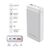 Батарея универсальная ColorWay 20 000 mAh Slim PD/20W, QC/3.0 USB-C/Micro-USB/USB-A White (CW-PB200LPG3WT-PD), изображение 6 Батарея универсальная ColorWay 20 000 mAh Slim PD/20W, QC/3.0 USB-C/Micro-USB/USB-A White (CW-PB200LPG3WT-PD), изображение 6