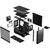Корпус Fractal Design Define 7 Nano - Black TG Light (FD-C-DEF7N-02), изображение 12 Корпус Fractal Design Define 7 Nano - Black TG Light (FD-C-DEF7N-02), изображение 12
