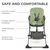 Стульчик для кормления Kinderkraft Foldee Green (5902533922444), изображение 9 Стульчик для кормления Kinderkraft Foldee Green (5902533922444), изображение 9