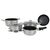 Набір посуду Gimex Cookware Set induction 8 предметів Silver (6977227) Набір посуду Gimex Cookware Set induction 8 предметів Silver (6977227)