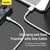 Дата кабель USB 3.1 AM to Type-C 2.0m CAKF 6.0A 66W Cafule Series Metal Data Cable White Baseus (CAKF000202), изображение 4 Дата кабель USB 3.1 AM to Type-C 2.0m CAKF 6.0A 66W Cafule Series Metal Data Cable White Baseus (CAKF000202), изображение 4