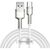Дата кабель USB 3.1 AM to Type-C 2.0m CAKF 6.0A 66W Cafule Series Metal Data Cable White Baseus (CAKF000202) Дата кабель USB 3.1 AM to Type-C 2.0m CAKF 6.0A 66W Cafule Series Metal Data Cable White Baseus (CAKF000202)