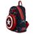 Рюкзак школьный Loungefly LF Marvel Captain America 80th Anniversary Floral Shield Mini (MVBK0165) Рюкзак школьный Loungefly LF Marvel Captain America 80th Anniversary Floral Shield Mini (MVBK0165)