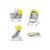 Кресло-качалка Kinderkraft 5 в 1 Unimo Light Yellow (5902533902200), изображение 5 Кресло-качалка Kinderkraft 5 в 1 Unimo Light Yellow (5902533902200), изображение 5